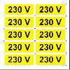 230V (10 etichete pe coala PVC)