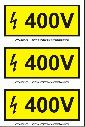 400 V (3 etichete pe coala PVC)