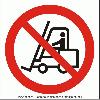 Interzis vehiculelor de manipulare a marfurilor (semnalizare minima obligatorie)