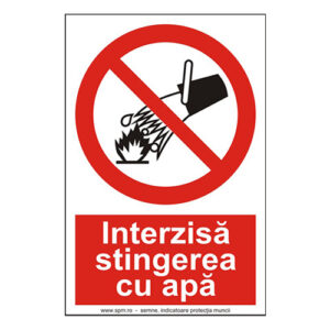 Interzisă stingerea cu apă 2:3