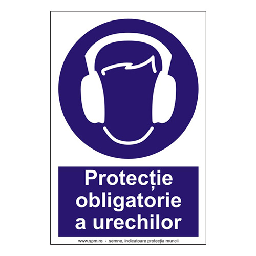 Protectie obligatorie a urechilor (semnalizare minima obligatorie) 2:3