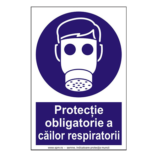 Protectie obligatorie a cailor respiratorii (semnalizare minima obligatorie) 2:3