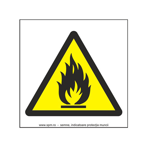 Materiale inflamabile (semnalizare minima obligatorie) 1:1