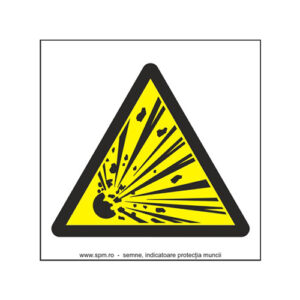 Materiale explozive (semnalizare minima obligatorie) 1:1