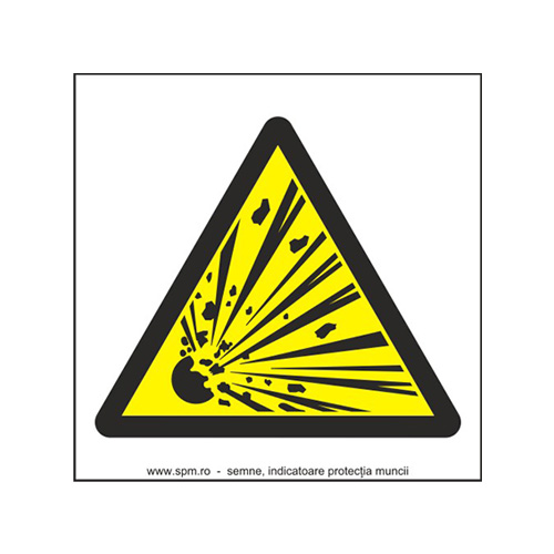 Materiale explozive (semnalizare minima obligatorie) 1:1