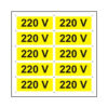 220 V (10 etichete pe coala PVC)