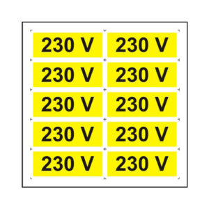 3363.jpg 230V (10 etichete pe coala PVC)