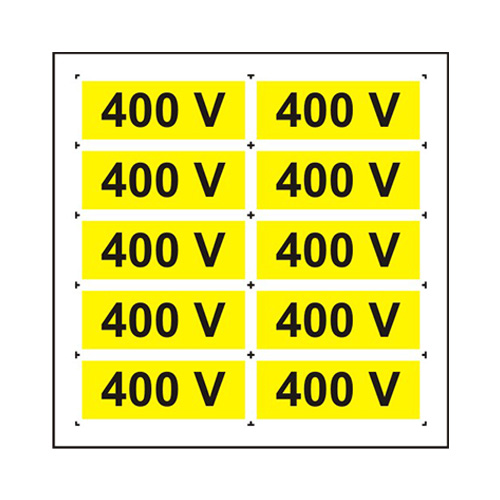 400 V (10 etichete prize PVC)