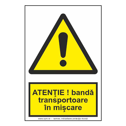 Bandă transportoare în mișcare