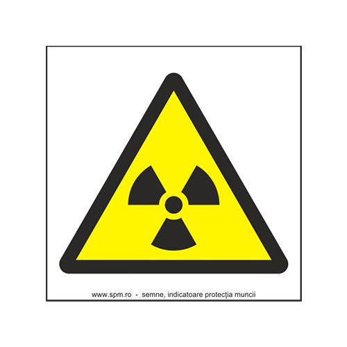 Materiale radioactive (semnalizare minima obligatorie) 1:1