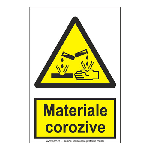 Materiale corozive (semnalizare minima obligatorie) 2:3