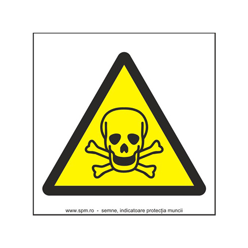 Materiale toxice (semnalizare minima obligatorie) 1:1