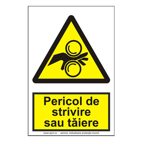 Pericol de strivire sau tăiere 2:3