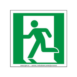 Indicator Salvare – Direcție Ieșire de Urgență Stânga