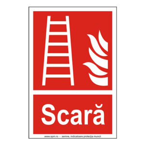 Scara de incendiu (semnalizare minima obligatorie) 2:3