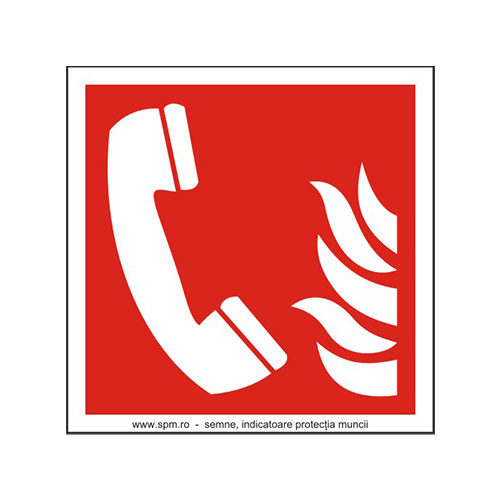 Telefon pentru cazurile de incendiu (semnalizare minima obligatorie) 1:1