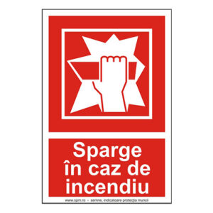 Sparge in caz de incendiu