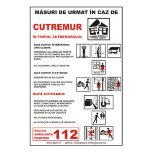 In caz de cutremur