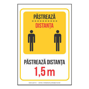 Pastreaza distanta 1.5m