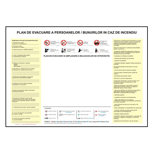 Plan de evacuare